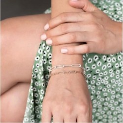 THE SHOWSTOPPER LINK BRACELET/ANKLET - ROSE GOLD PLATED