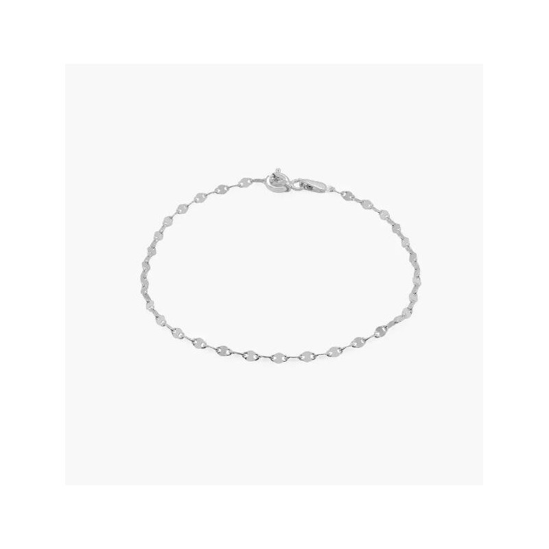 MARGO MIRROR CHAIN BRACELET/ANKLET - STERLING SILVER