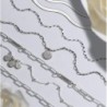 MARGO MIRROR CHAIN BRACELET/ANKLET - STERLING SILVER