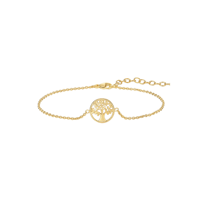 Støvring - Tree of Life anklet, gold plated