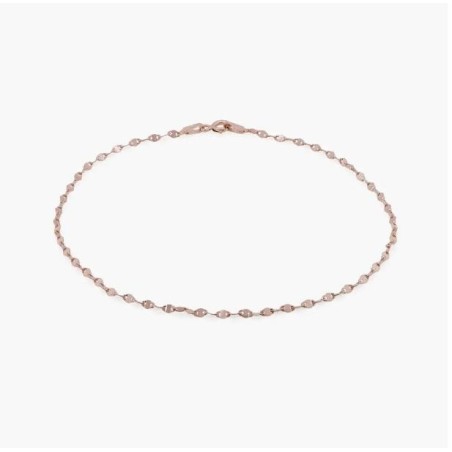 MARGO MIRROR CHAIN BRACELET/ANKLET - ROSE GOLD PLATING