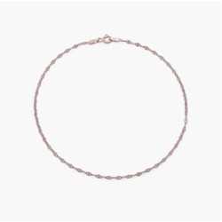 MARGO MIRROR CHAIN BRACELET/ANKLET - ROSE GOLD PLATING