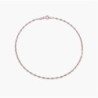 MARGO MIRROR CHAIN BRACELET/ANKLET - ROSE GOLD PLATING