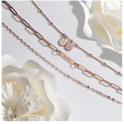 MARGO MIRROR CHAIN BRACELET/ANKLET - ROSE GOLD PLATING