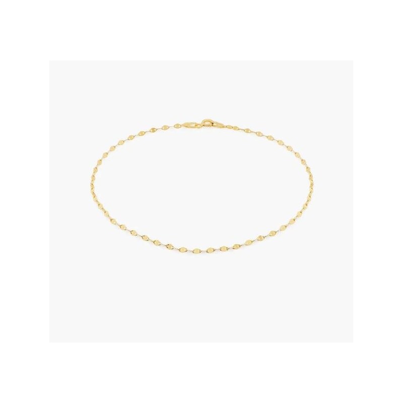 MARGO MIRROR CHAIN BRACELET/ANKLET - GOLD VERMEIL