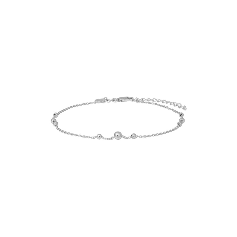 Nordahl Jewellery - Anklet with dots, silver