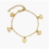 SPIRITUAL CHARMS BRACELET/ANKLET WITH DIAMONDS - GOLD VERMEIL