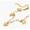 SPIRITUAL CHARMS BRACELET/ANKLET WITH DIAMONDS - GOLD VERMEIL