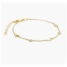 INEZ INITIAL BRACELET/ANKLET WITH DIAMOND - GOLD VERMEIL