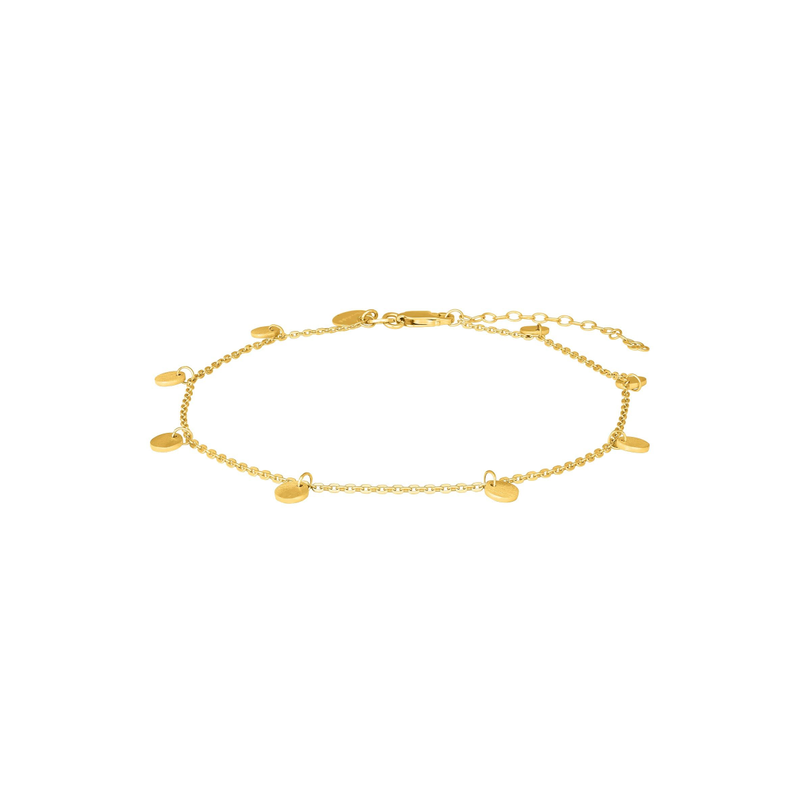 Nordahl Jewellery - Anklet with coins, gold plated