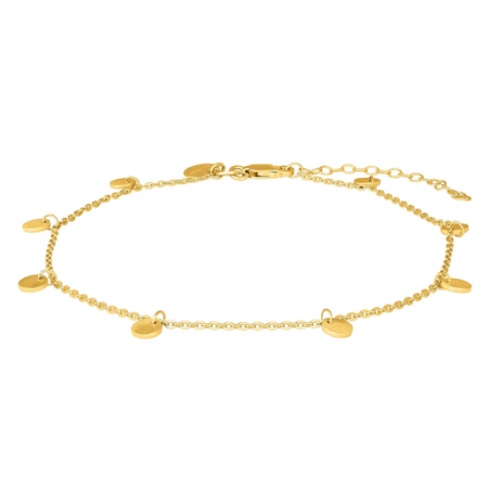 Nordahl Jewellery - Anklet with coins, gold plated