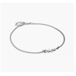 ALLORA NAME ANKLE BRACELET - STERLING SILVER