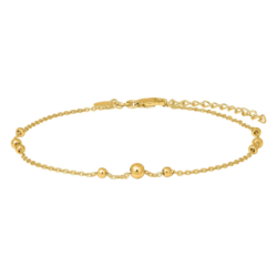 Nordahl Jewellery - Anklet with dots, gold plated