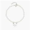 LOLA PEARL NAME ANKLET - SILVER