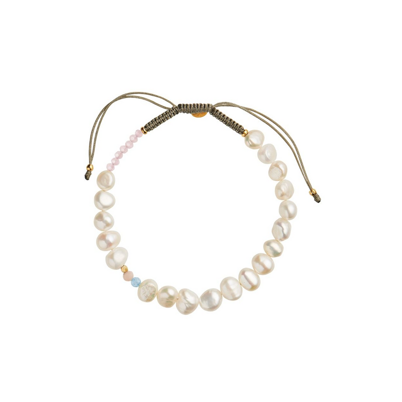 Stine A - Perlie Creme bracelet white pearls