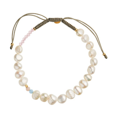 Stine A - Perlie Creme bracelet white pearls