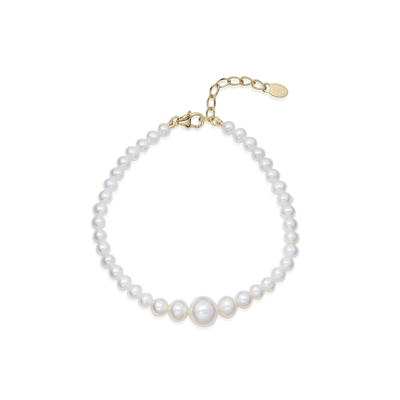 Jeberg - Pearl bracelet white