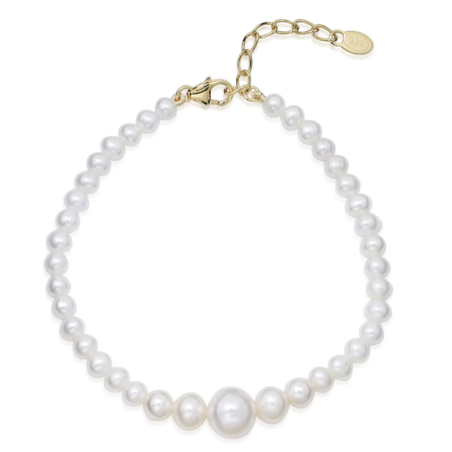 Jeberg - Pearl bracelet white