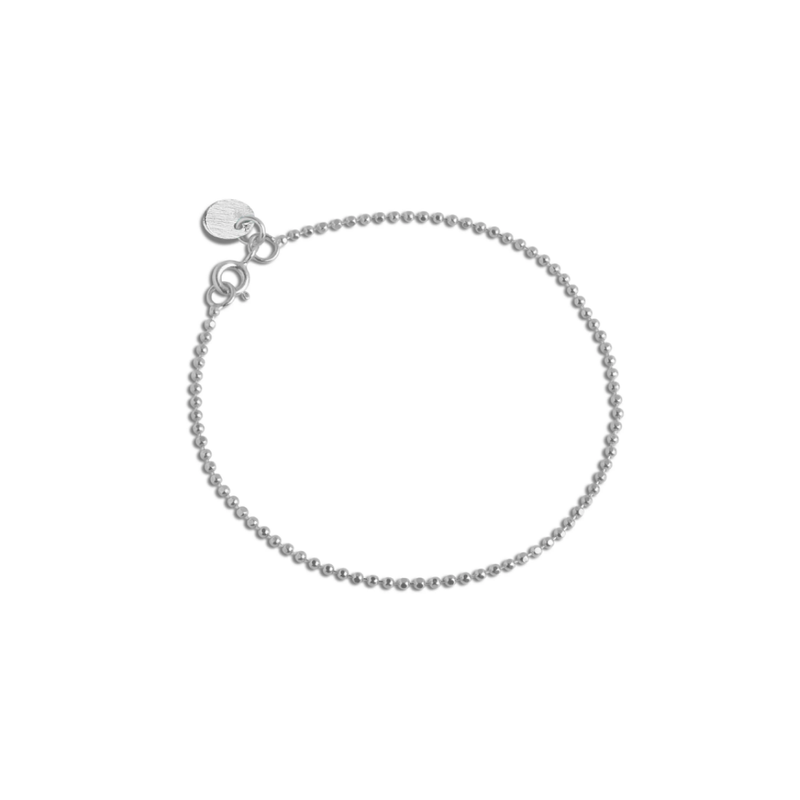 Enamel - Ball Chain bracelet, silver