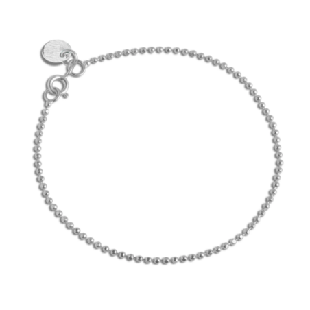 Enamel - Ball Chain bracelet, silver