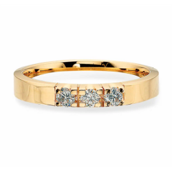 Kleopatra - Grace, Diamond gold Alliance ring 3x0,04ct