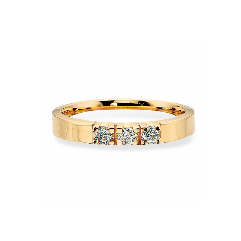 Kleopatra - Grace, Diamond gold Alliance ring 3x0,07