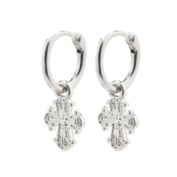 Pilgrim - Dagmar cross earrings, silver plated